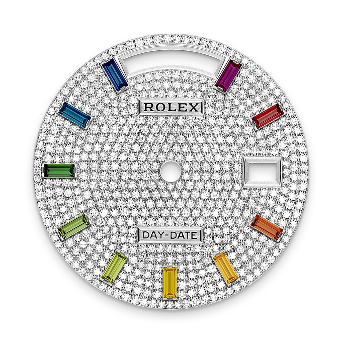 rolex M128349RBR-0081   - Il quadrante con pavé di diamanti