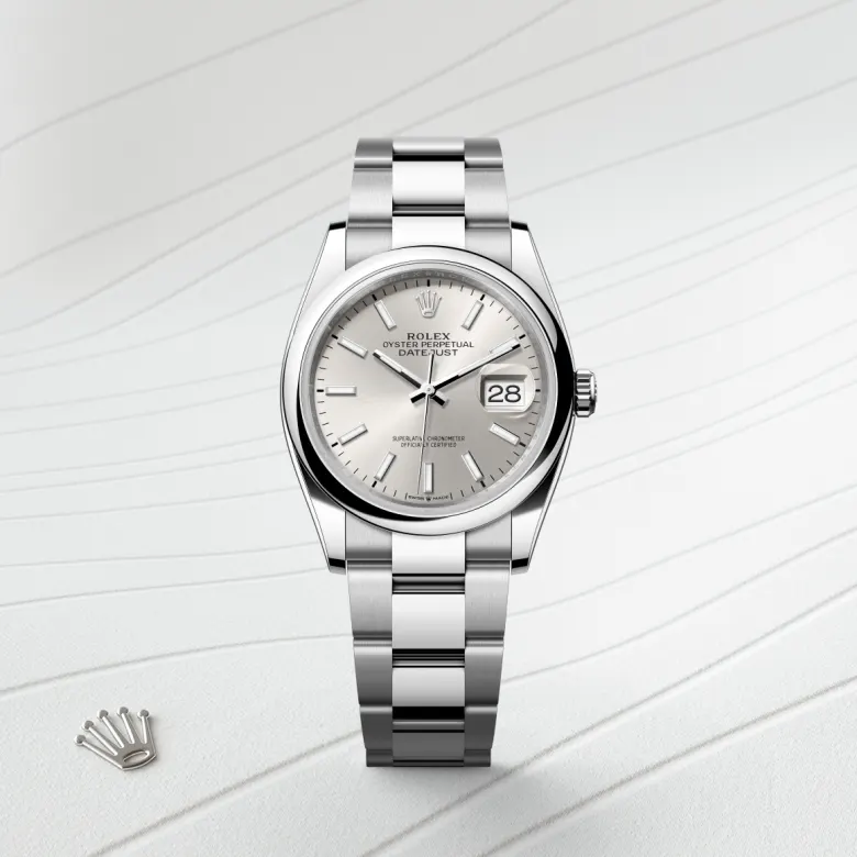 rolex M126200-0002   - Il quadrante argentato