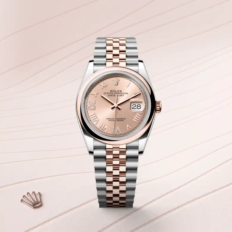 rolex M126201-0049   - Il quadrante color rosé