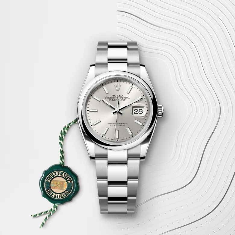 rolex M126200-0002   - Il quadrante argentato